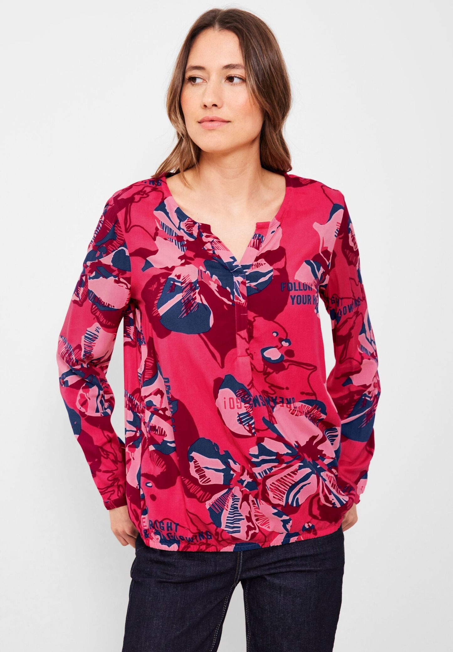 Bluse im Multicolorprint