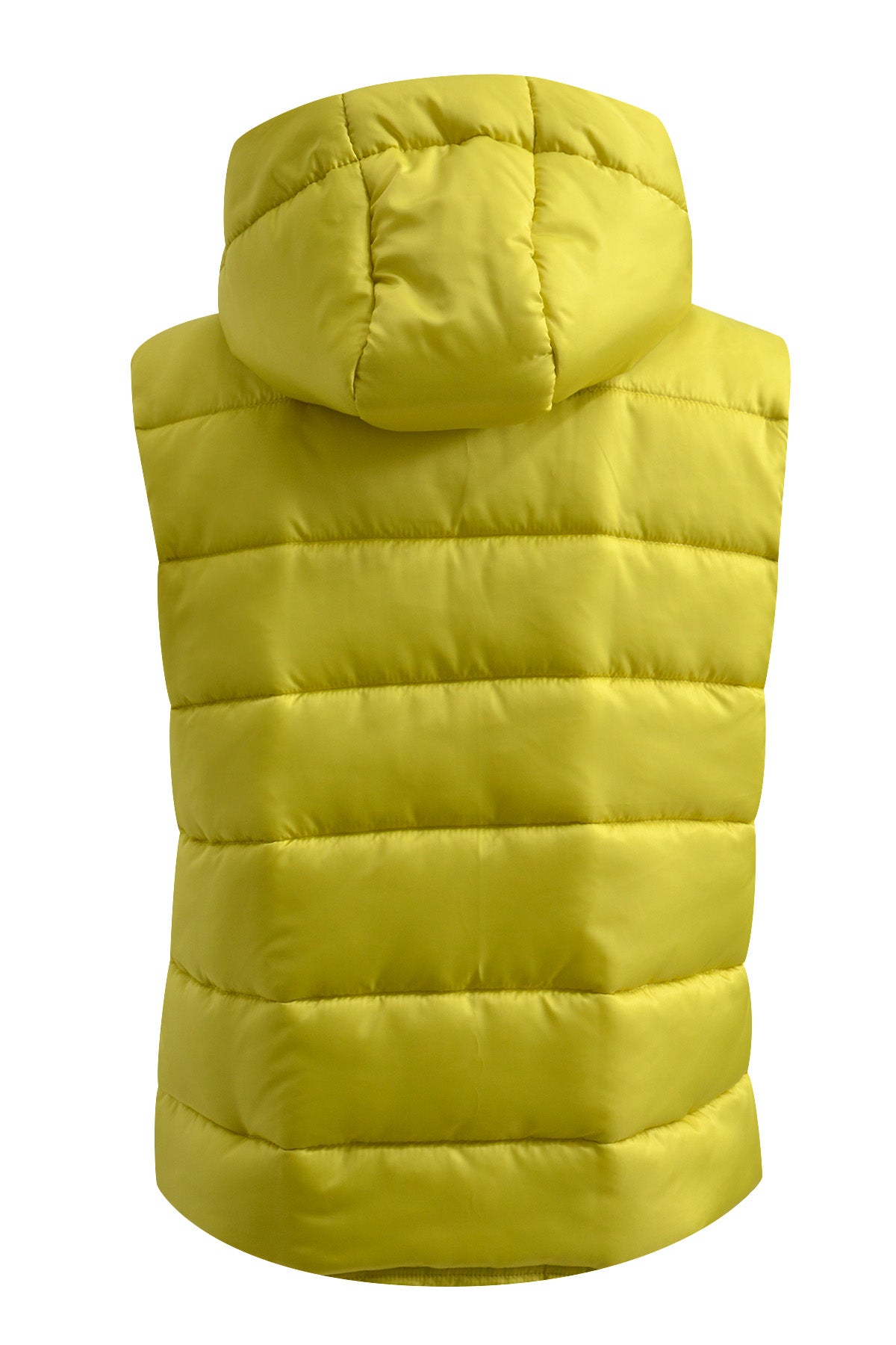 Puffervest with hood and welt pockets