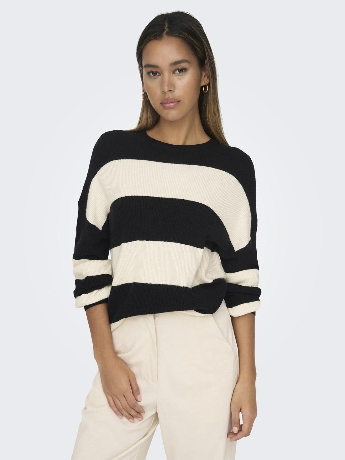 ONLATIA L/S STRIPE PULLOVER KNT NOOS