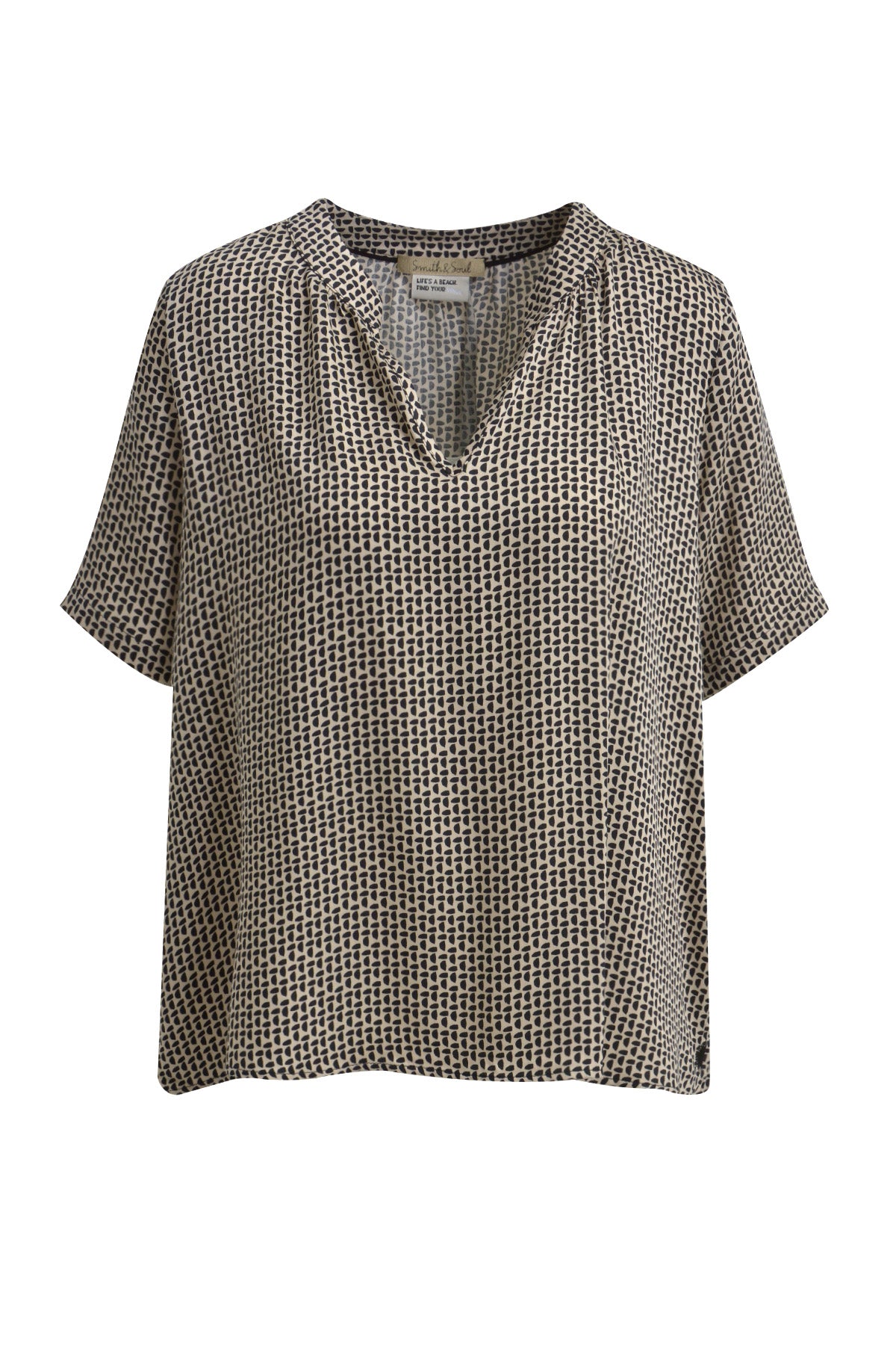 Half Slv V-neck Blouse