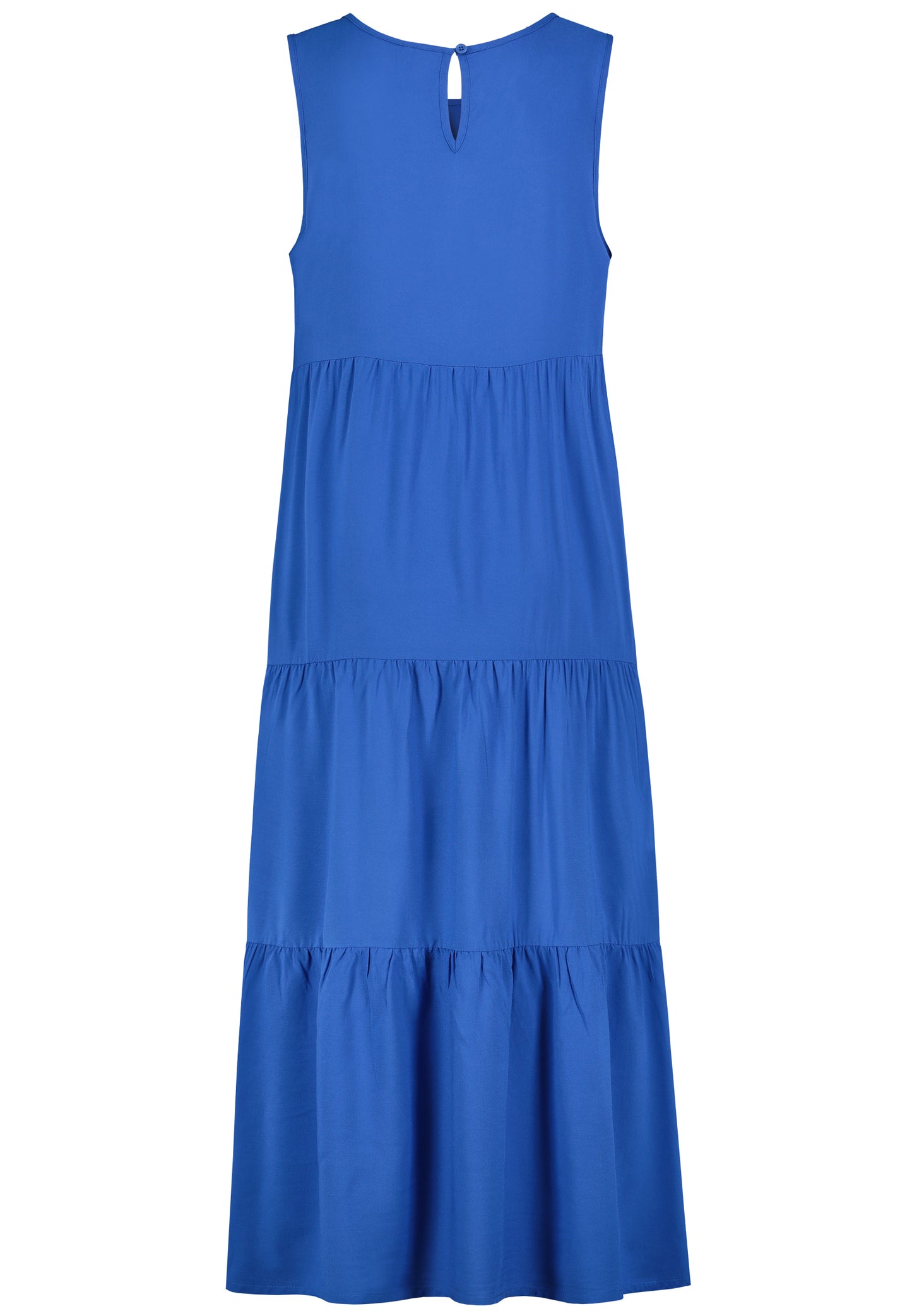 Kleid mit Volants,maxi, breite Träg, bright marine blue