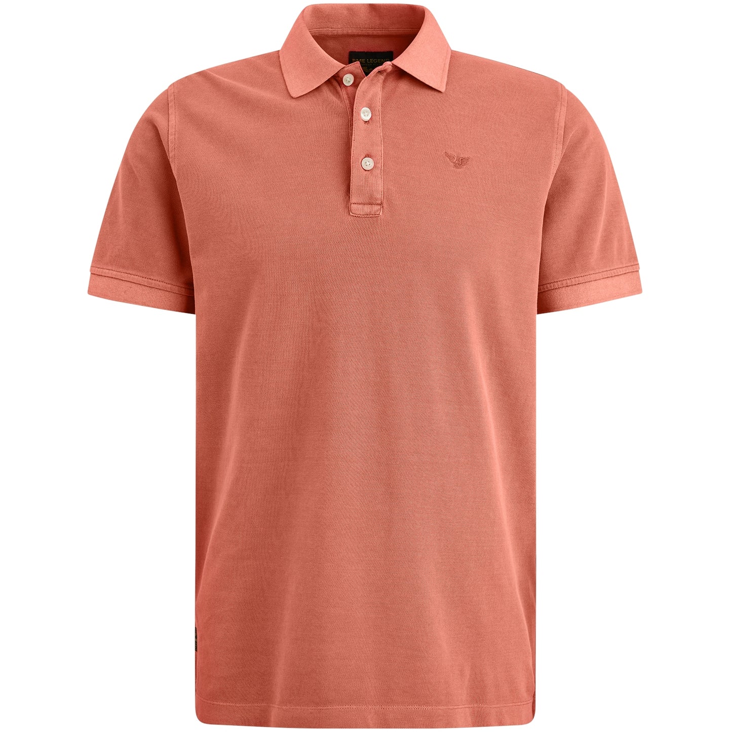 Short sleeve polo Pique garment dye