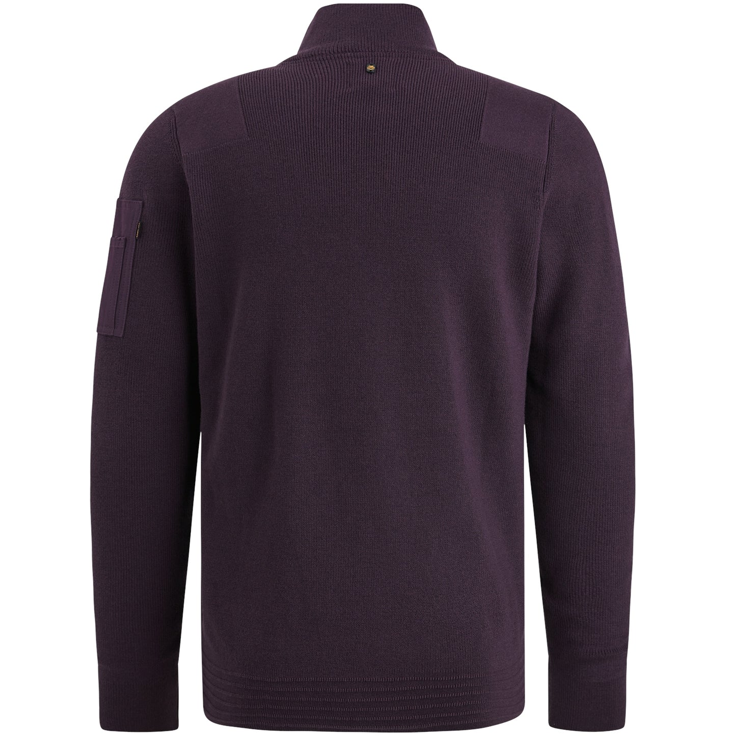 Half zip collar cotton knit