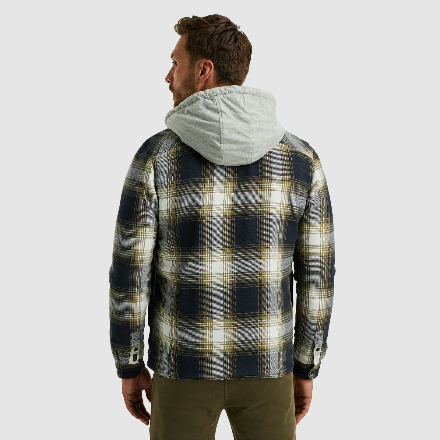 Long Sleeve Shirt Ctn Flanel Check Quilted