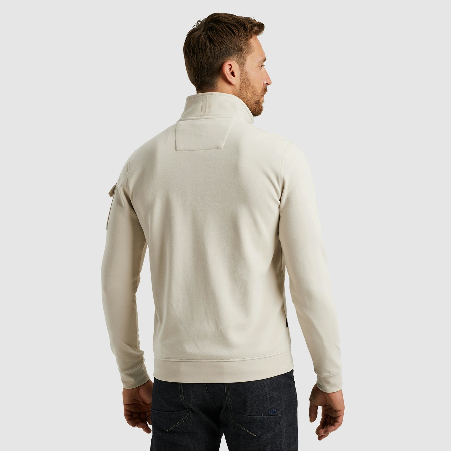 Half zip collar interlock jersey