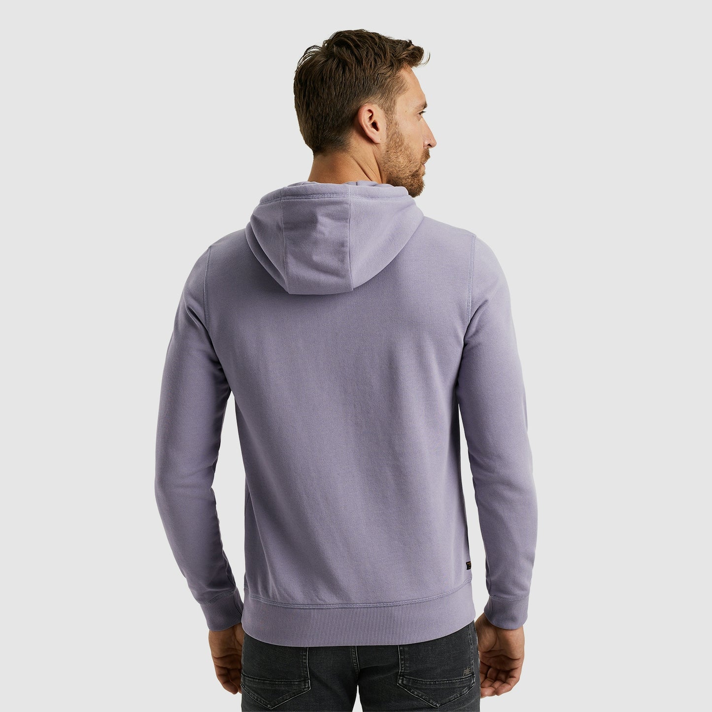 Hooded soft terry brushed