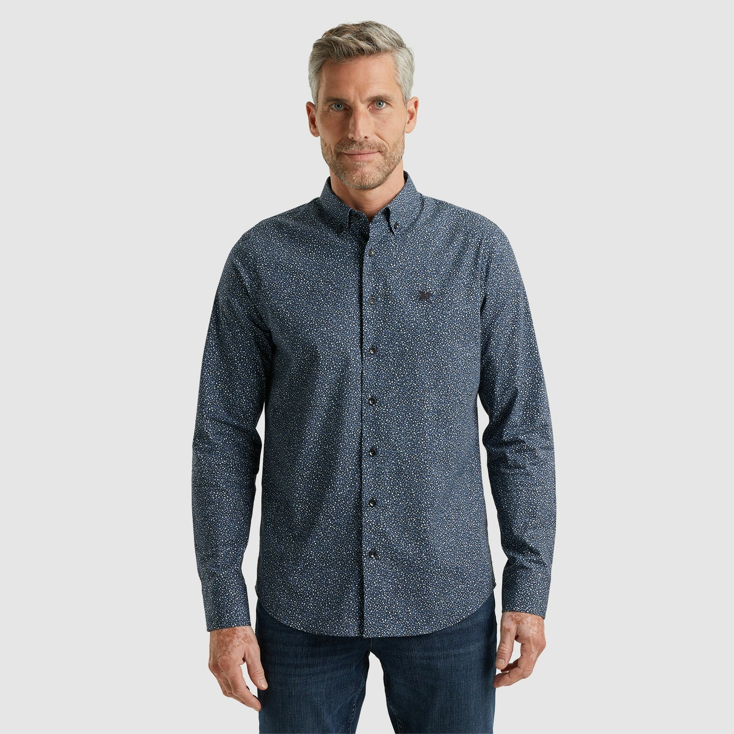 Long Sleeve Shirt Print on poplin stretch